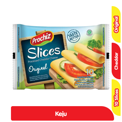 

Prochiz Slices Keju Cheddar Lembaran 10 s