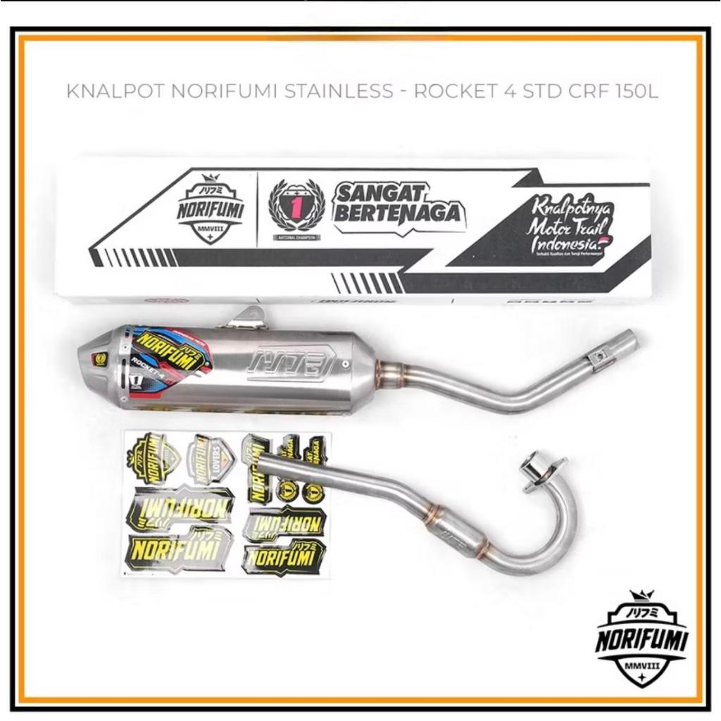 KNALPOT NORIFUMI ROCKET 4 SS KLX CRF WR155 ORIGINAL NORIFUMI