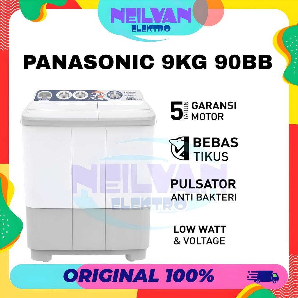 Panasonic mesin cuci 2 tabung 9kg panasonic garansi resmi
