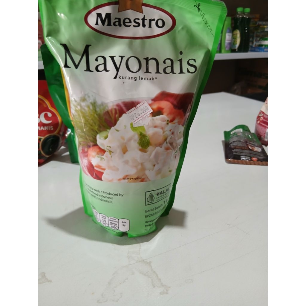 

Maestro Mayonnaise 1kg – Mayones Kental Lembut & Creamy | Cocok untuk Salad, Burger, Usaha Kuliner