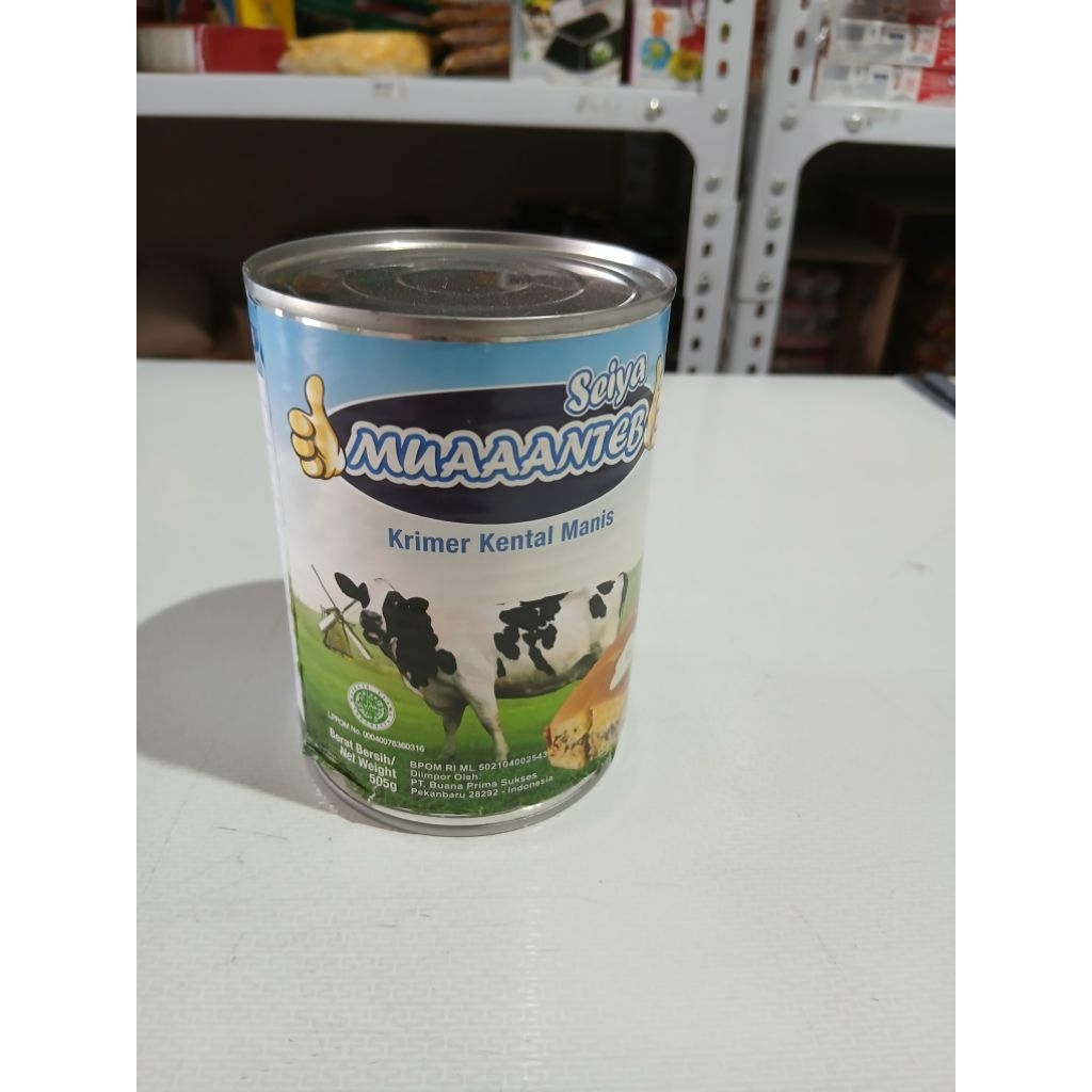 

Seiya Muaaanteb Susu Kental Manis 505g – Susu Kental Gurih & Manis Maksimal | Pas Buat Roti, Es Campur, Teh Tarik