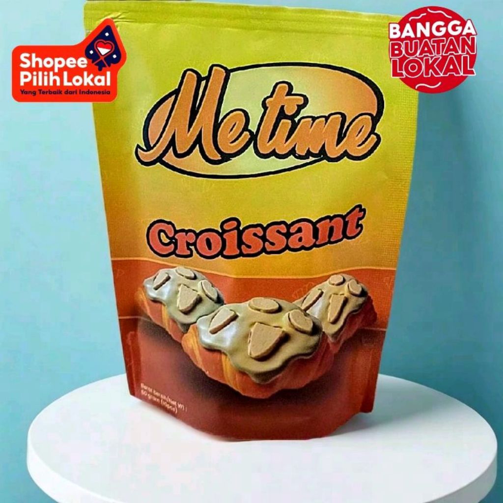 

Croissant Coklat putih Almond Metime