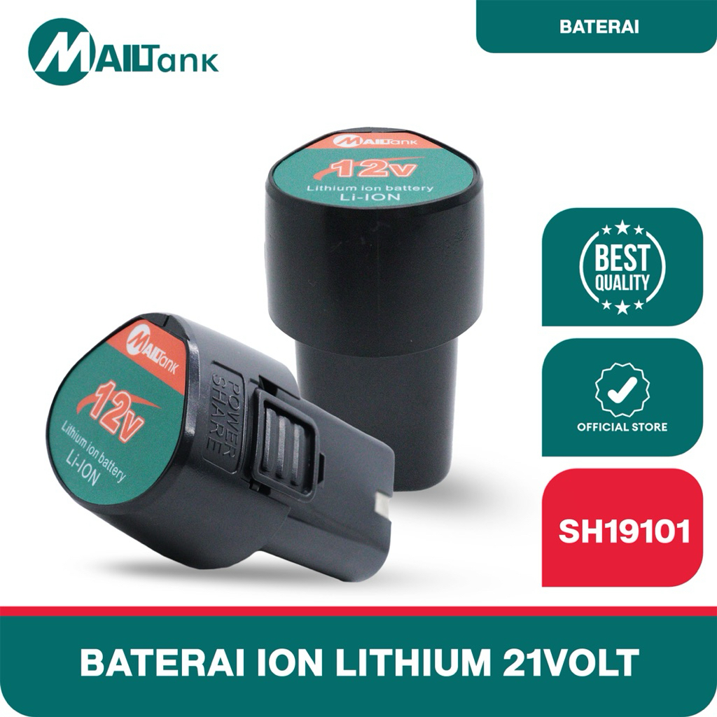 baterai 12volt MAILTANK untuk bor batrai cordless 12 volt battery