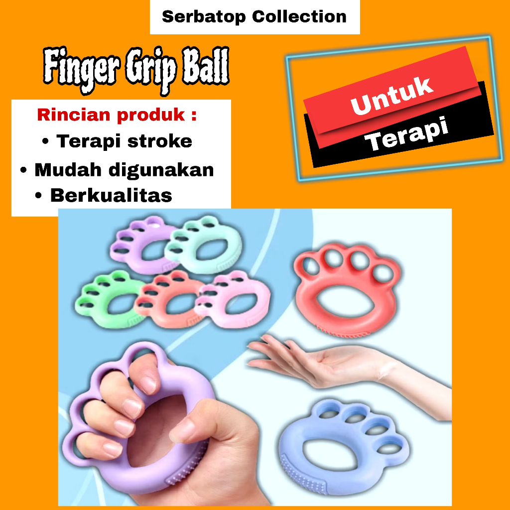 Finger Grip Ball High Strengthen Anti-Slip terapi tangan stroke terapi jari alat latihan tangan