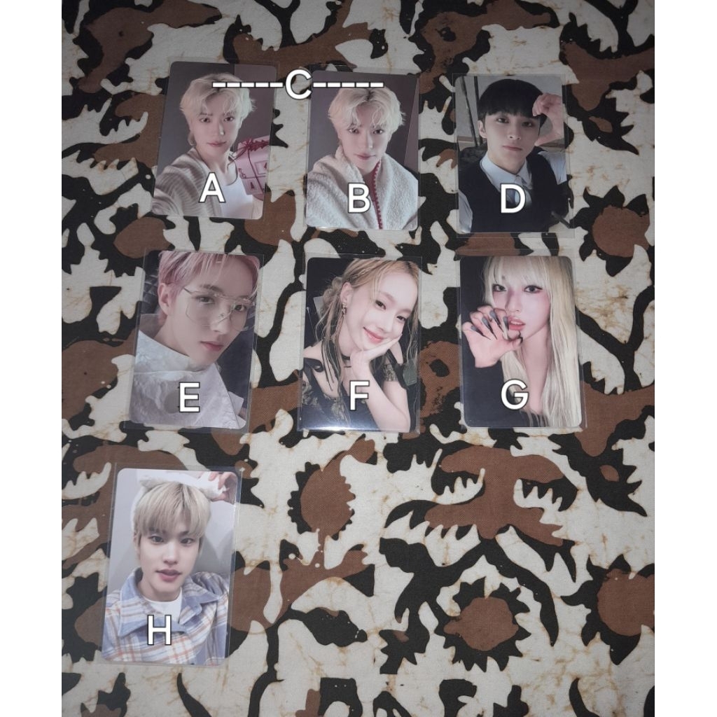 Photocard Official PC NCT 127 Dream Jaehyun Mark Renjun aespa Winter Ningning Riize Sohee