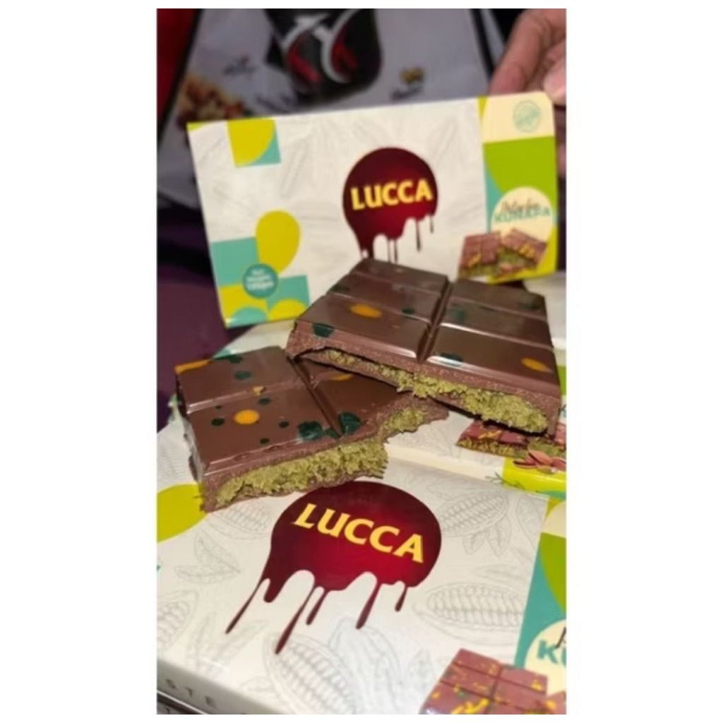 

ready lucca Dark pistacio kunafa 100%original UAE Dubai