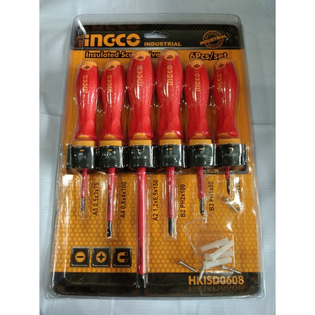 HKISD0608 Obeng Elektrik set 6 pcs INGCO HKISD 0608