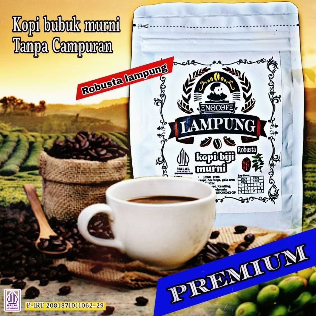 

Kopi bubuk asli murni 250gr Robusta lampung (Roasted beans)
