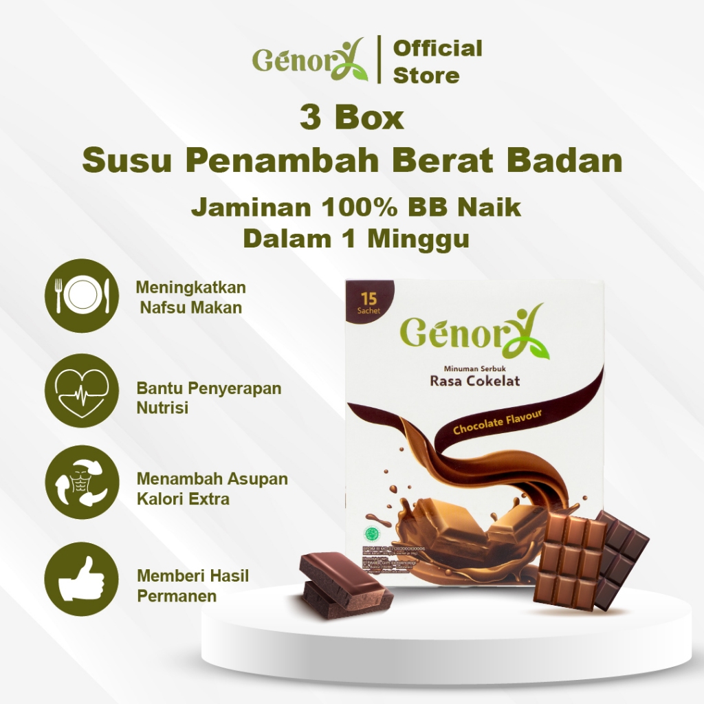 

GENORY Susu Penggemuk Badan 3 Box