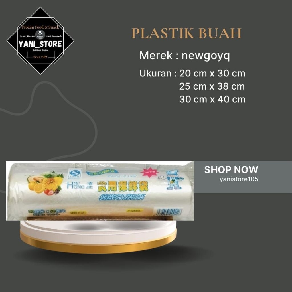 PLASTIK BUAH (bungkusan buah)