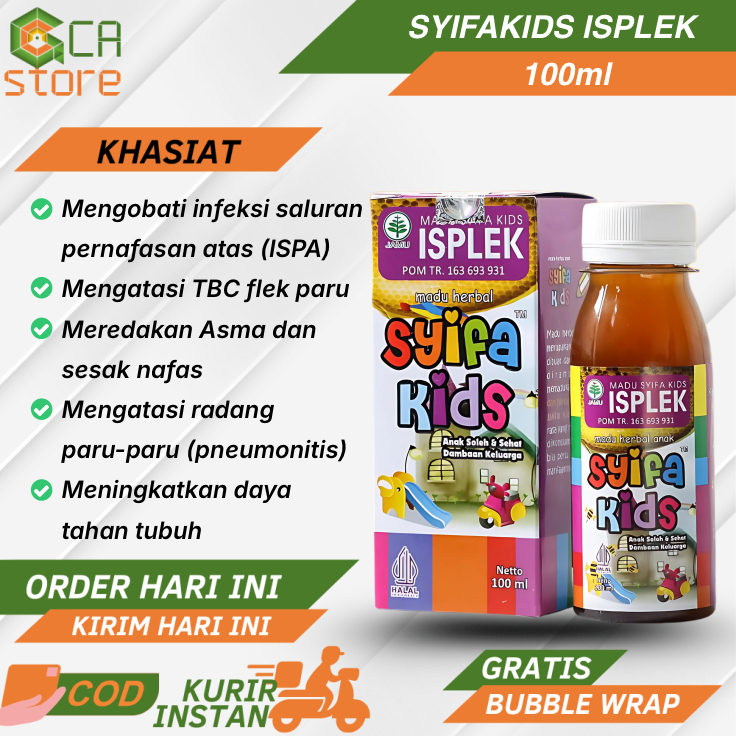 Syifa Kids ISPLEK Madu Anak Untuk Mengatasi Masalah Pernafasan TBC Asma dan Sesak Nafas