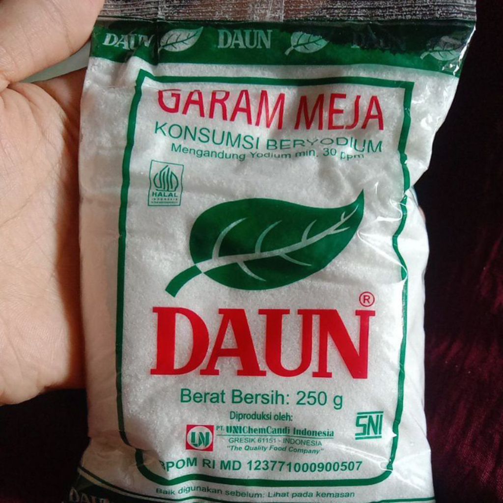 

Garam Daun ( 10 Pcs ) Garam Beryodium 250gr
