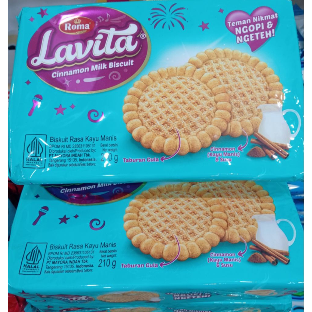 

Roma Biskuit Rasa Kayu Manis Lavita 210g