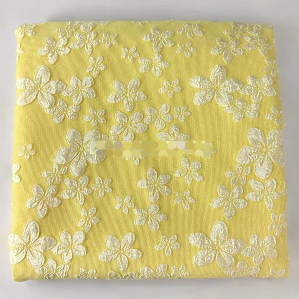 bahan kain Jacquard emboss 3D premium