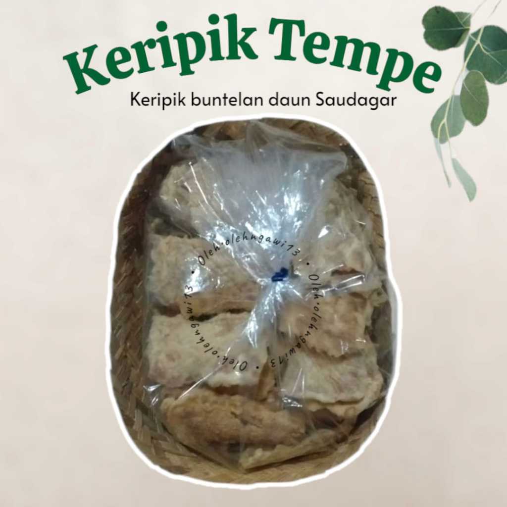 

Keripik tempe buntelan daun saudagar keripik kiloan