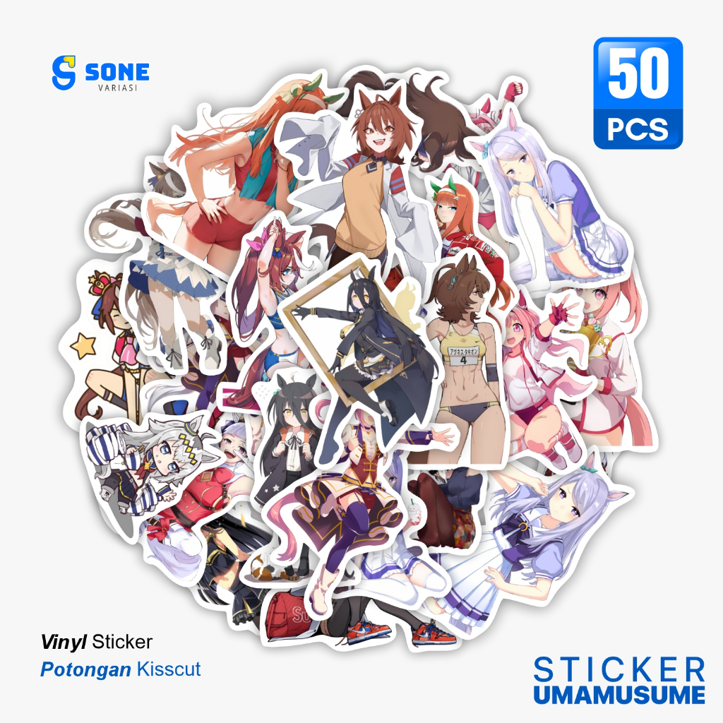 

Stiker Aesthetic Anime Game UMA MUSUME untuk STICKER LAPTOP - HELM - KOPER- CASING HP PACK STICKER