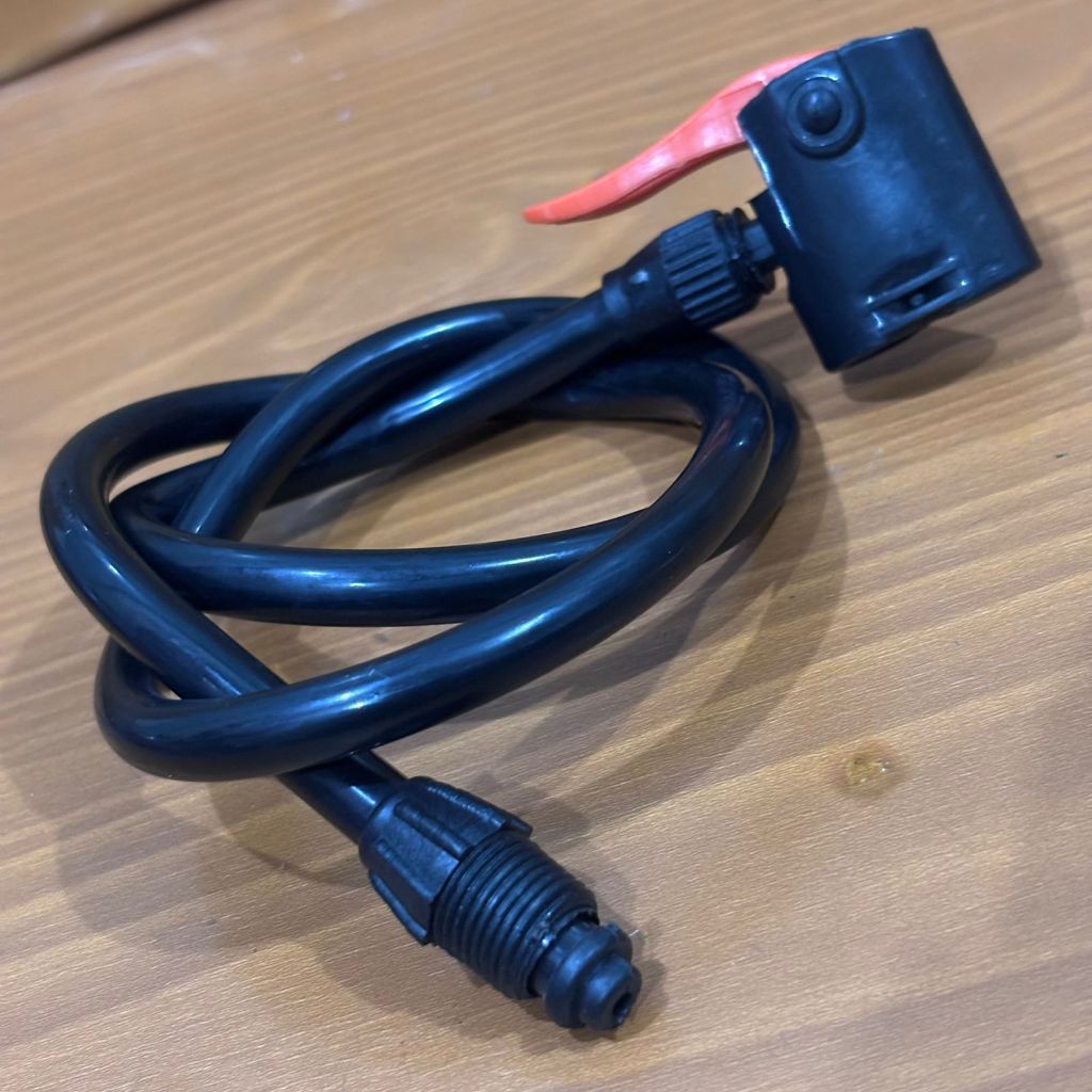 Selang Pompa Angin Ban Sepeda dan Motor Pentil Dobel Schrader dan Presta Aksesoris Kompresor