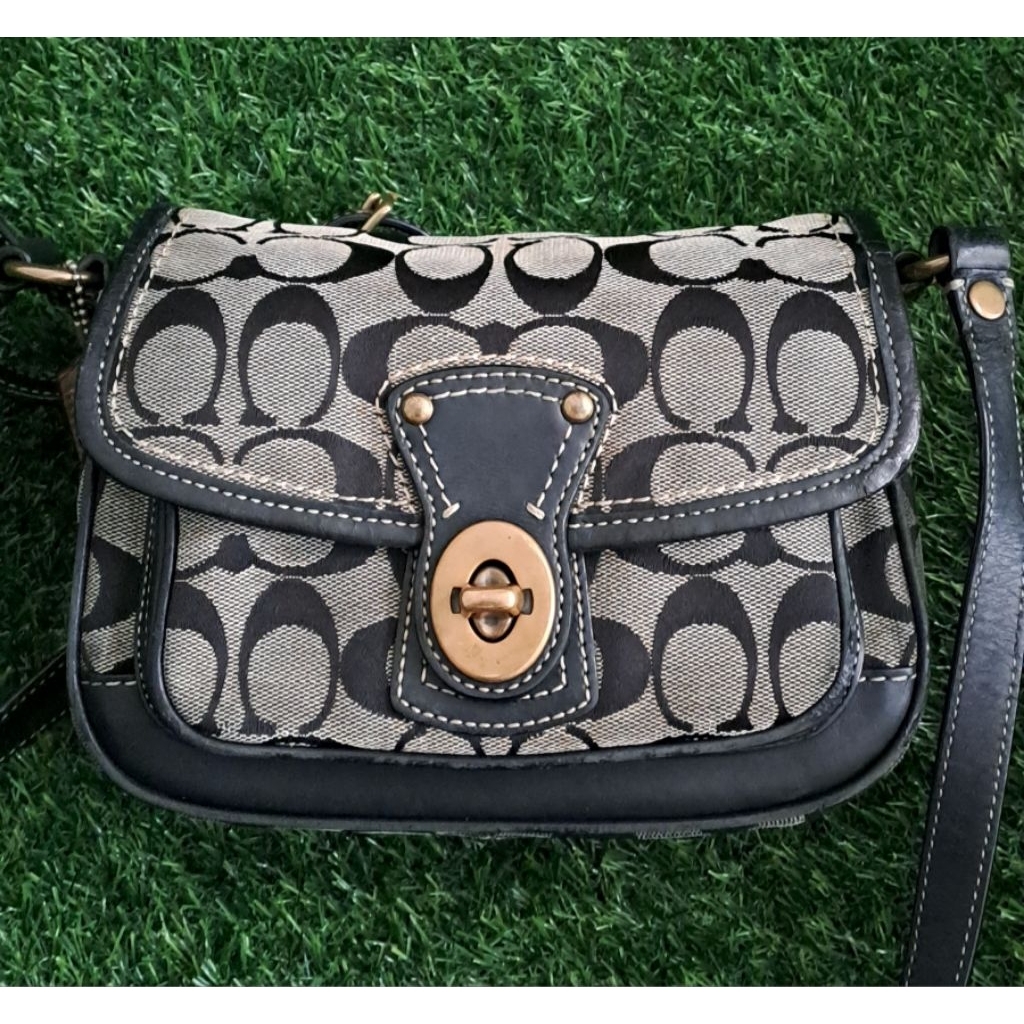 Tas Seken Kanvas Selempang Wanita Or