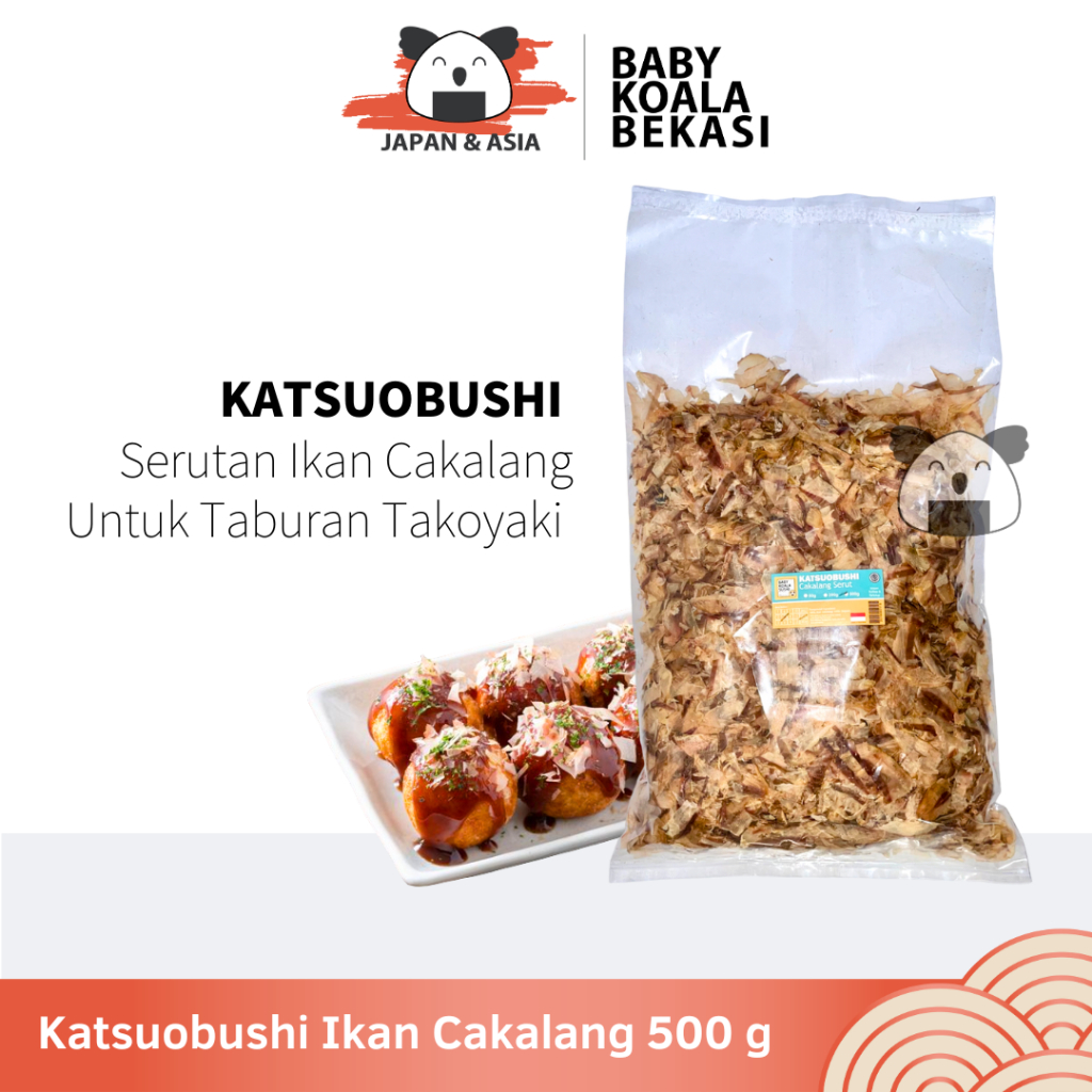 

KATSUOBUSHI Bonito Flakes 500 g Halal │ Katsuo Bushi Serutan Ikan Cakalang │ Bonito Flake -BKB