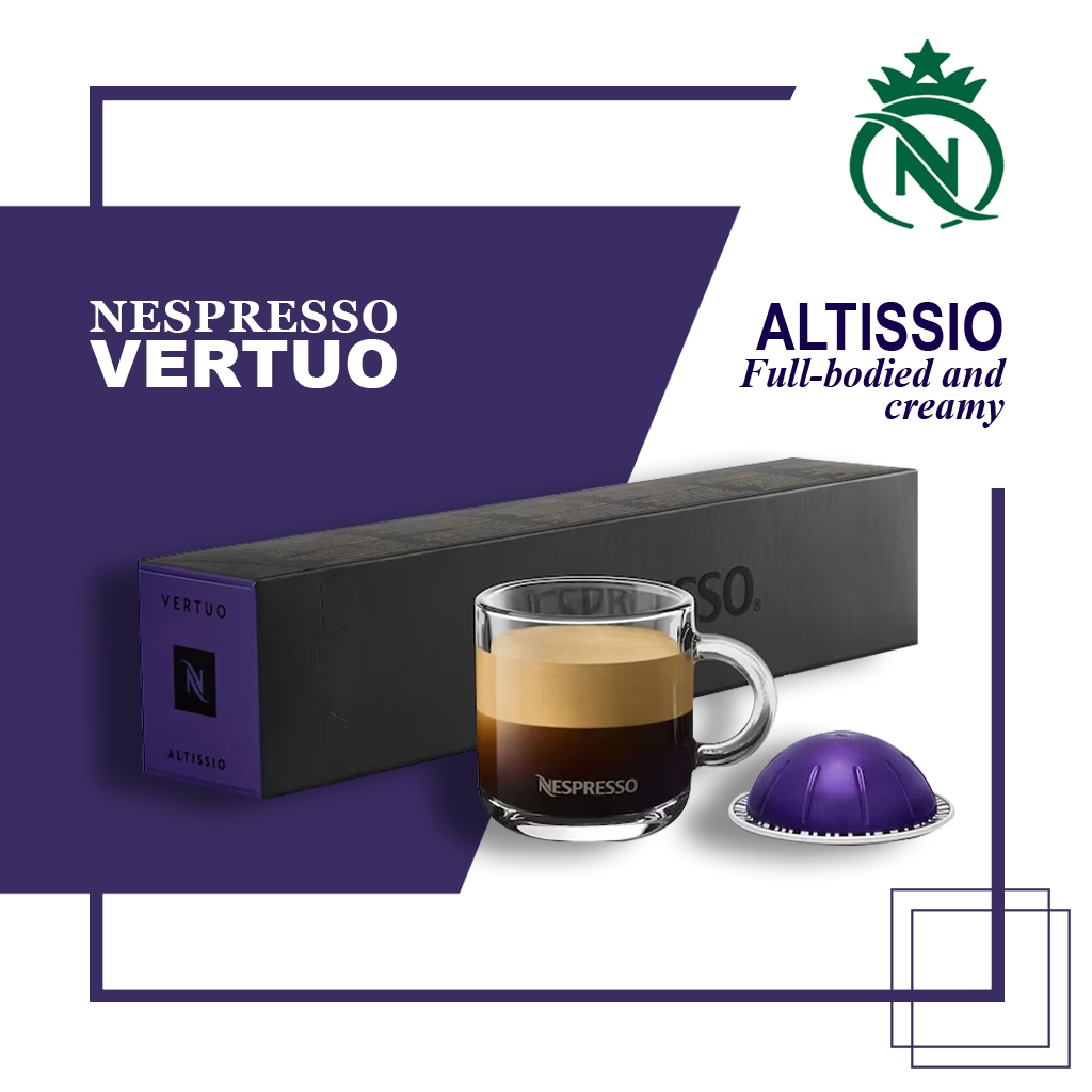 

Capsule Nespresso Vertuo Altissio Pack - Kopi Kapsul Espresso Medium Roast Coffee