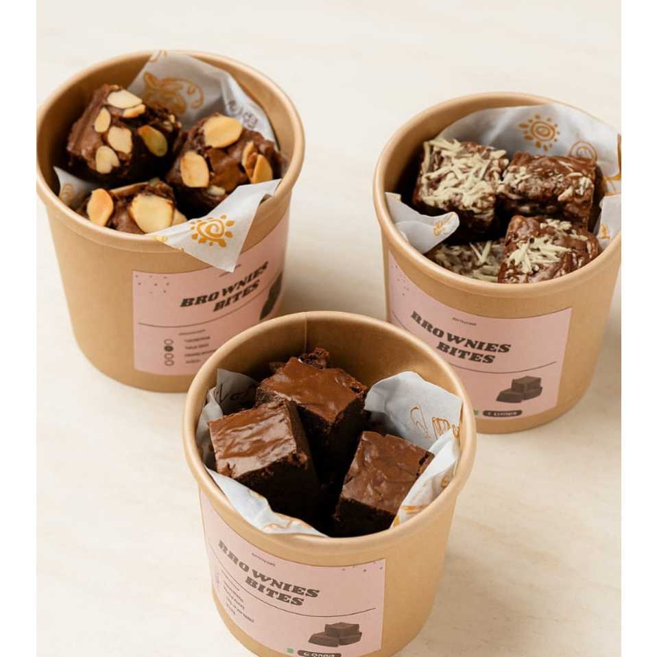 

Brownies Bites Fudgy 12oz – Camilan Manis, Lumer & Chewy | Homemade Fresh