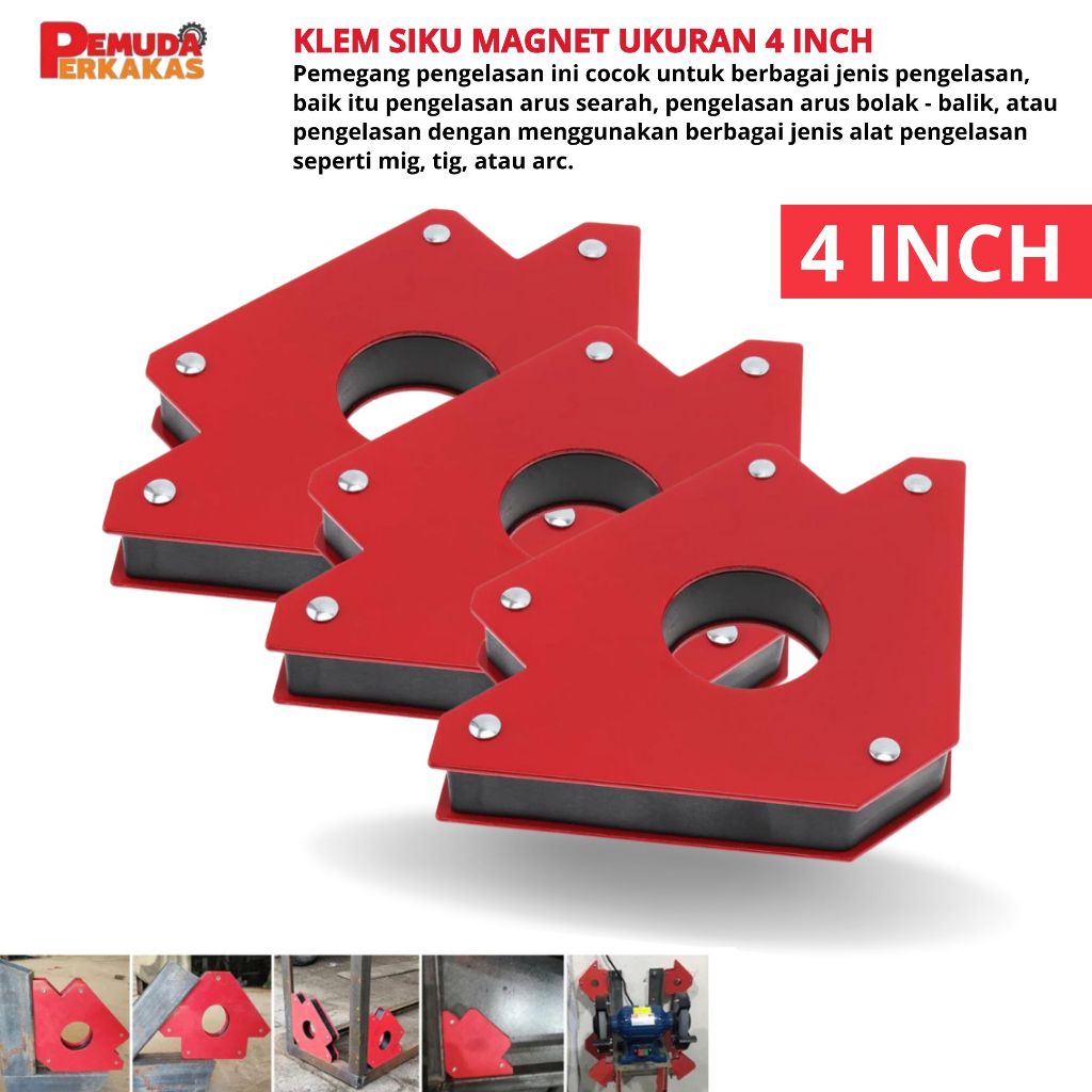 Perlengkapan las sudut siku-siku 90 derajat perlengkapan magnet las listrik penentu sudut las magnet