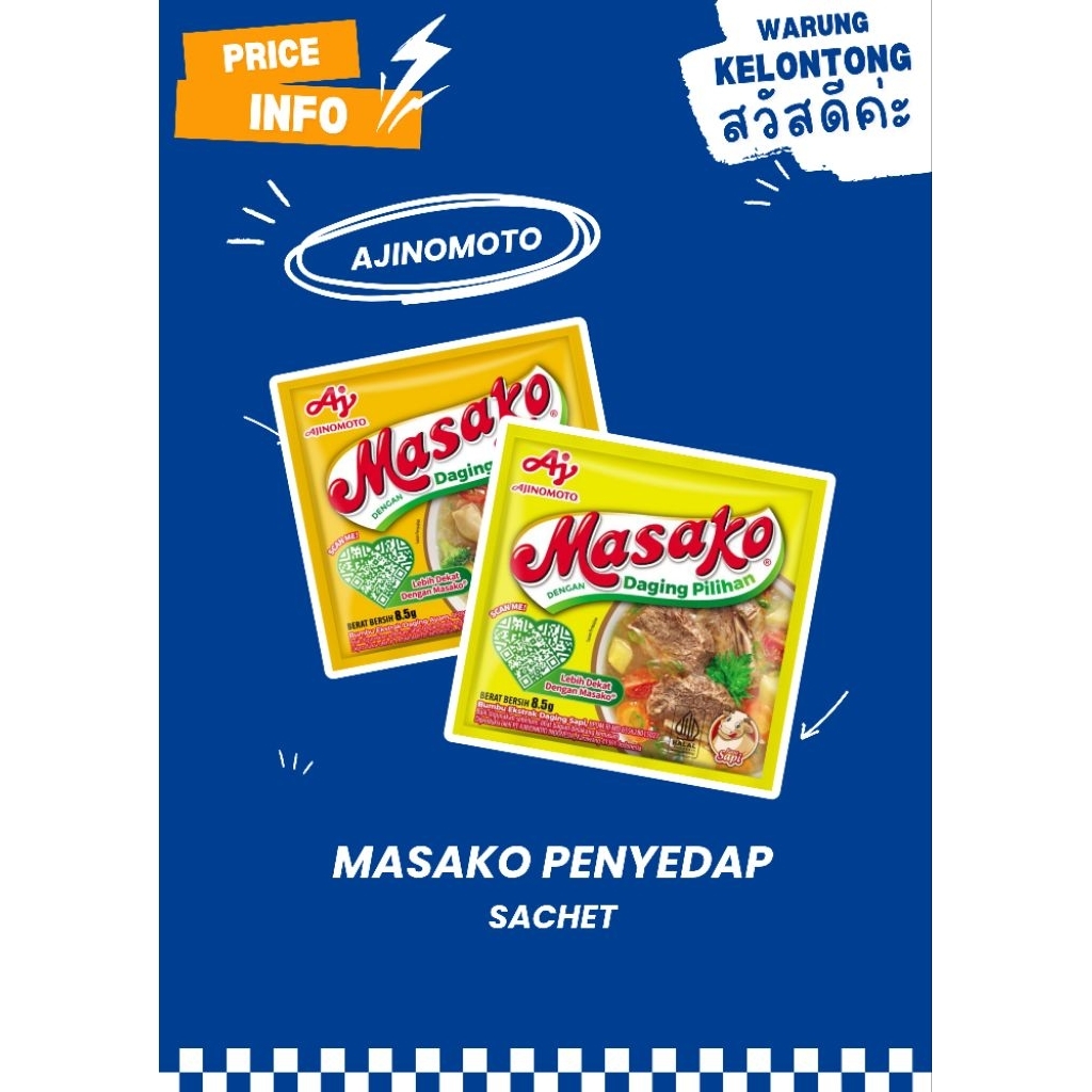 

PROMO ISI 5PCS MASAKO RASA AYAM RASA SAPI PENYEDAP