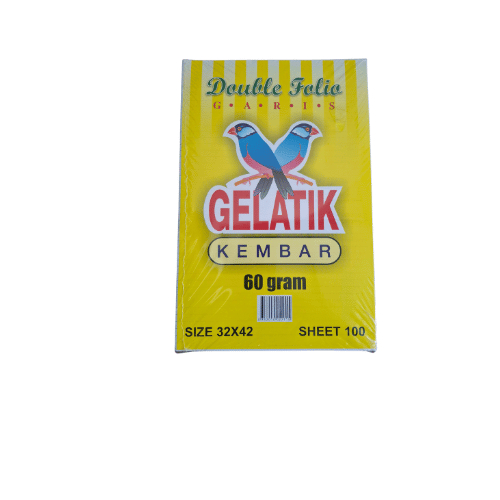 

Folio garis gelatik kembar 60 gram/ kertas folio/ kertas folio bergaris