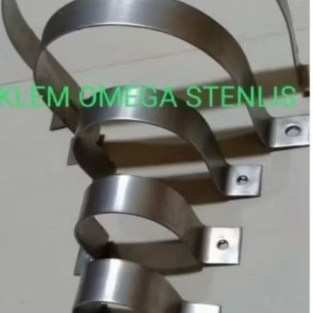 klem omega stainless 6 inch klem pipa tahan karat
