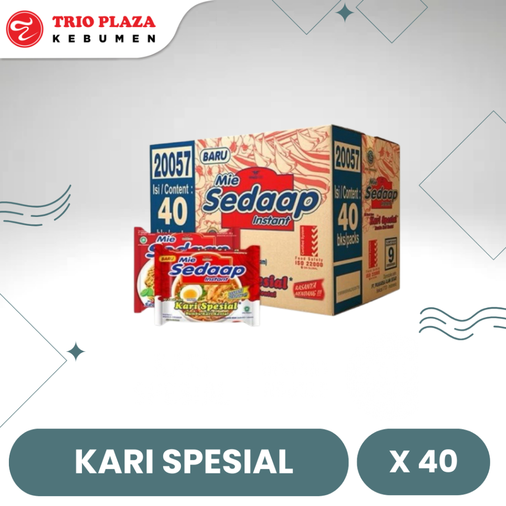 

MIE SEDAAP MIE INSTANT MIE GORENG / SOTO / KARI AYAM / KARI SPESIAL 1 DUS