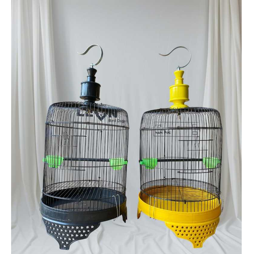 SANGKAR BURUNG LOVEBIRD PENDEK FULLSET FREE TEMPAT MAKAN CEPUK TERBARU MURAH