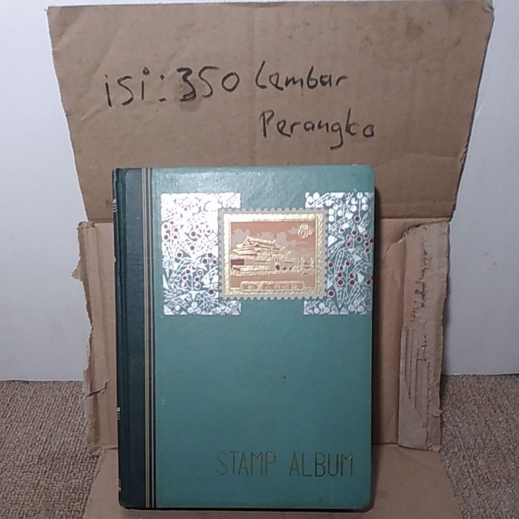 

album perangko stamp album dan perangko lama antik isi 350pcs