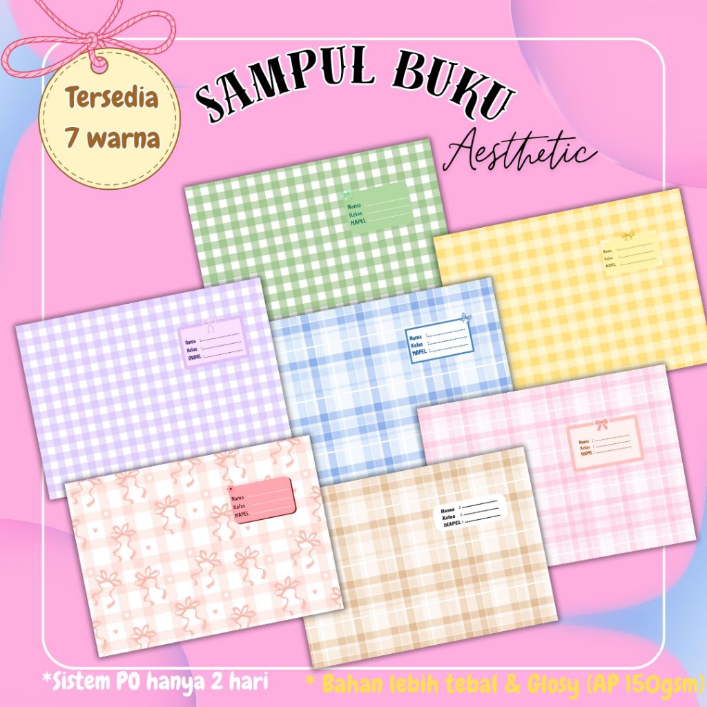 

AESTHETIC SERIES - SAMPUL BUKU MOTIF AESTETIC