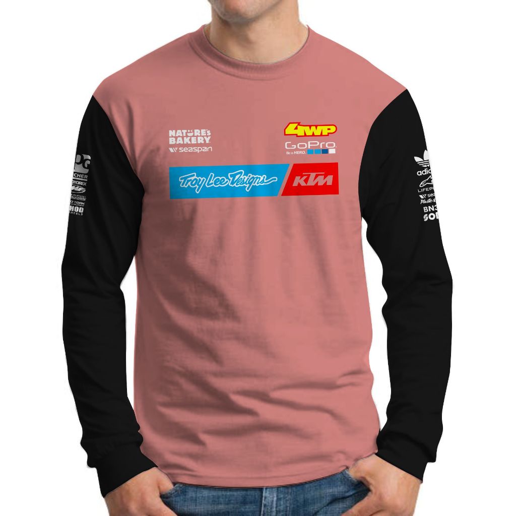 Kaos Pria Distro Motor Ktm Racing Gopro Lengan Panjang Premium Original