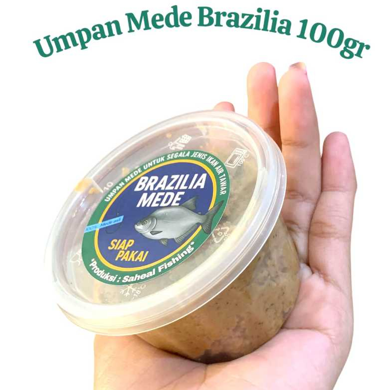 Umpan Pancing Mede Brazilia 100Gr Ikan Bawal Galatama Harian Siap Pakai