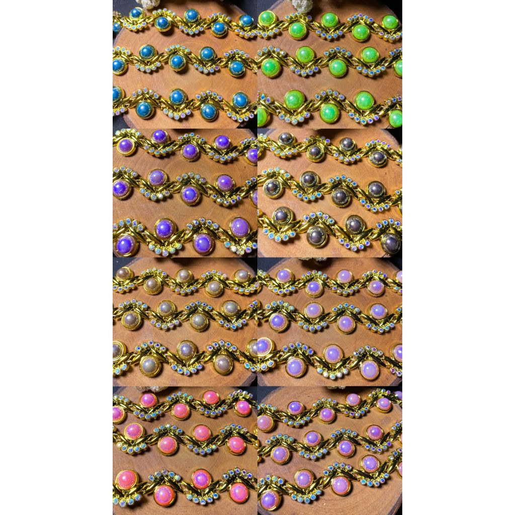 @1METER PAYET RANGKAI MUTIARA WARNA CANGKANG GOLD (PR 99)