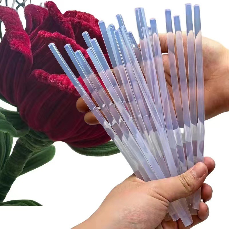 

Isi / Refill 15 Pcs Lem Tembak silikon Glue Gun Panjang 15cm kecil Diameter 0,7cm Hot Glue Stick Lem Bakar