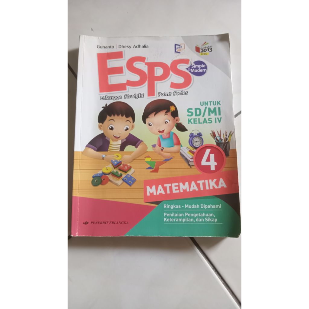 BUKU ESPS MATEMATIKA KELAS 4 SD/MI K13 EDISI 2013 BEKAS MULUS BANGET