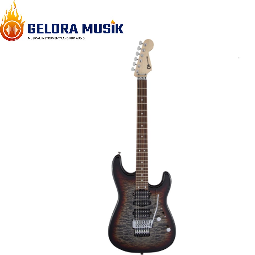 Gitar Elektrik Charvel MJ SD1 24 HSH w/Floyd Rose, PF FB, Midnight Glow