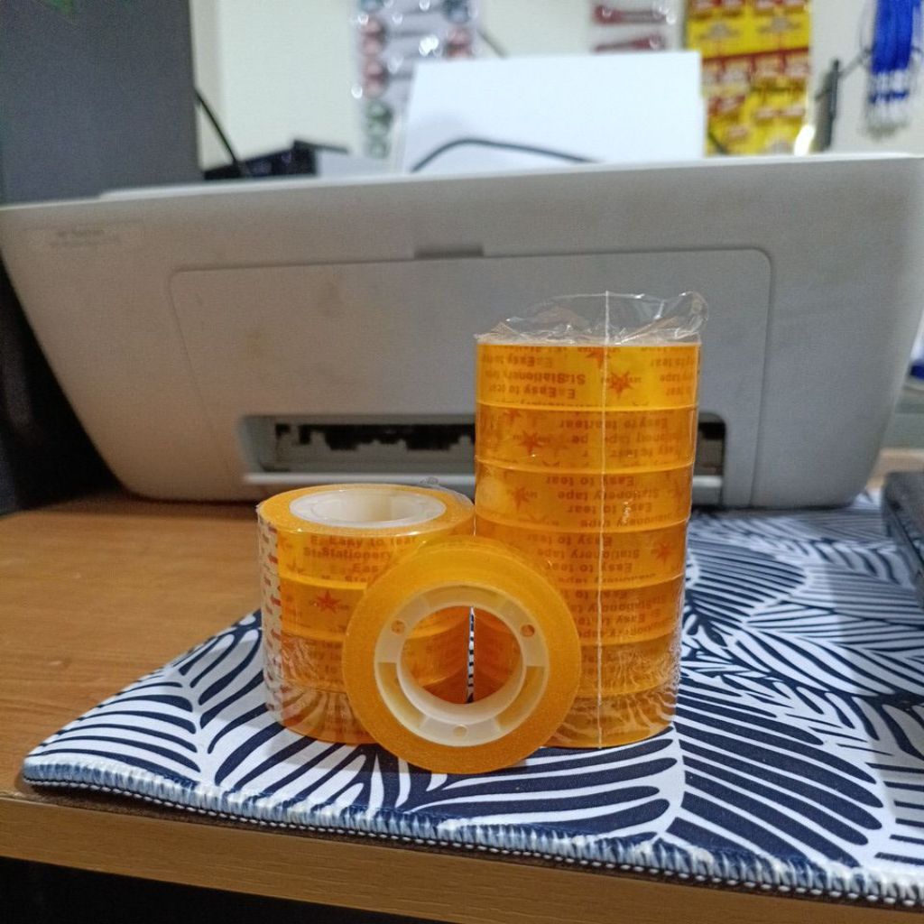 

ECERAN Stationery Tape Nachi 12 mm Yellow / Isolasi Kecil Nachi Yellow (12 biji) isolasi berry 12mmx9 transparan