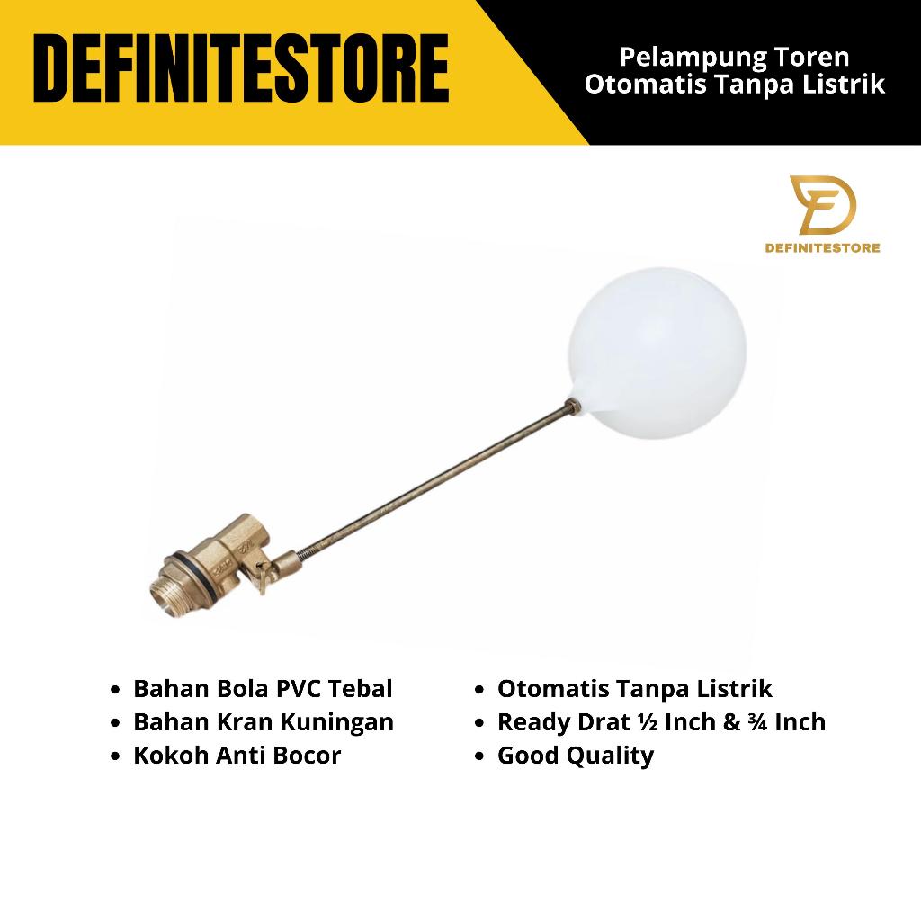 Pelampung Tandon Air Pelampung Toren Otomatis Pelampung Air Kuningan Bola Otomatis