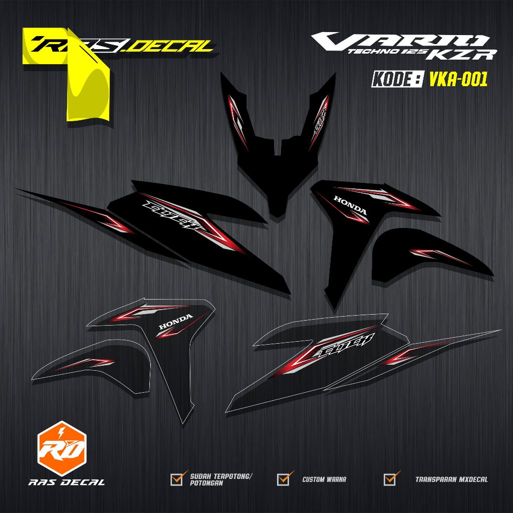 STRIPING Vario KZR 125 / KZR TRANSPARAN GRAFIS SIMPEL / STRIPING TRANSPARAN VARIO / STRIPING TRANSPA
