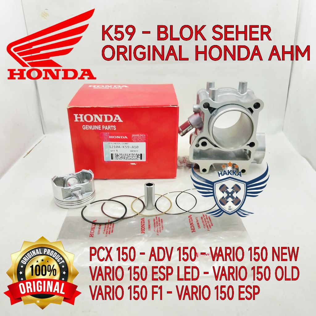 K59 ORIGINAL BLOK SEHER HONDA PCX 150, BLOK SEHER HONDA ADV 150, BLOK SEHER HONDA VARIO 150 NEW, BLO