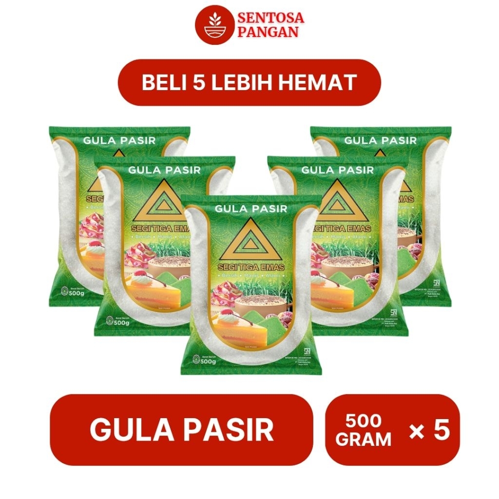 

Gula Pasir Segi Tiga Emas 500gr Isi 5 pcs
