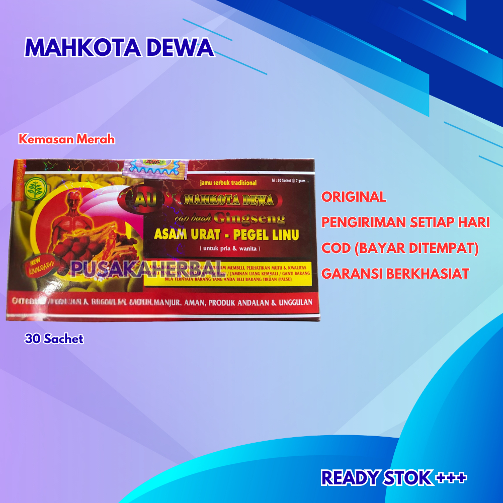 

MAHKOTA DEWA KEMASAN MERAH 30 SACHET ORIGINAL