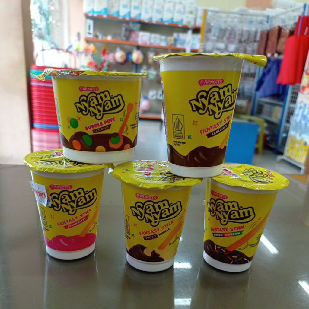 

Nyam Nyam fantasy stick dan bubble puff
