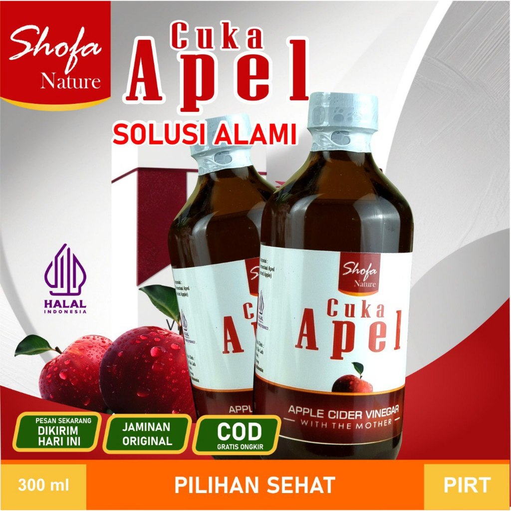 

Cuka Apel Shofa Nature – Apple Cider Vinegar with The Mother