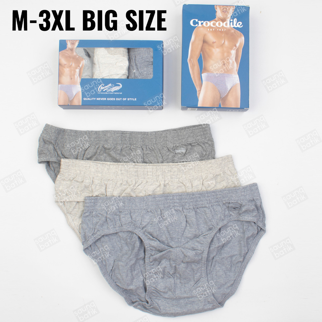 M-XXXL CD PRIA CROCODILE BIG SIZE JUMBO 240 CELANA DALAM PRIA DEWASA CELANA DALAM COWOK KOLOR