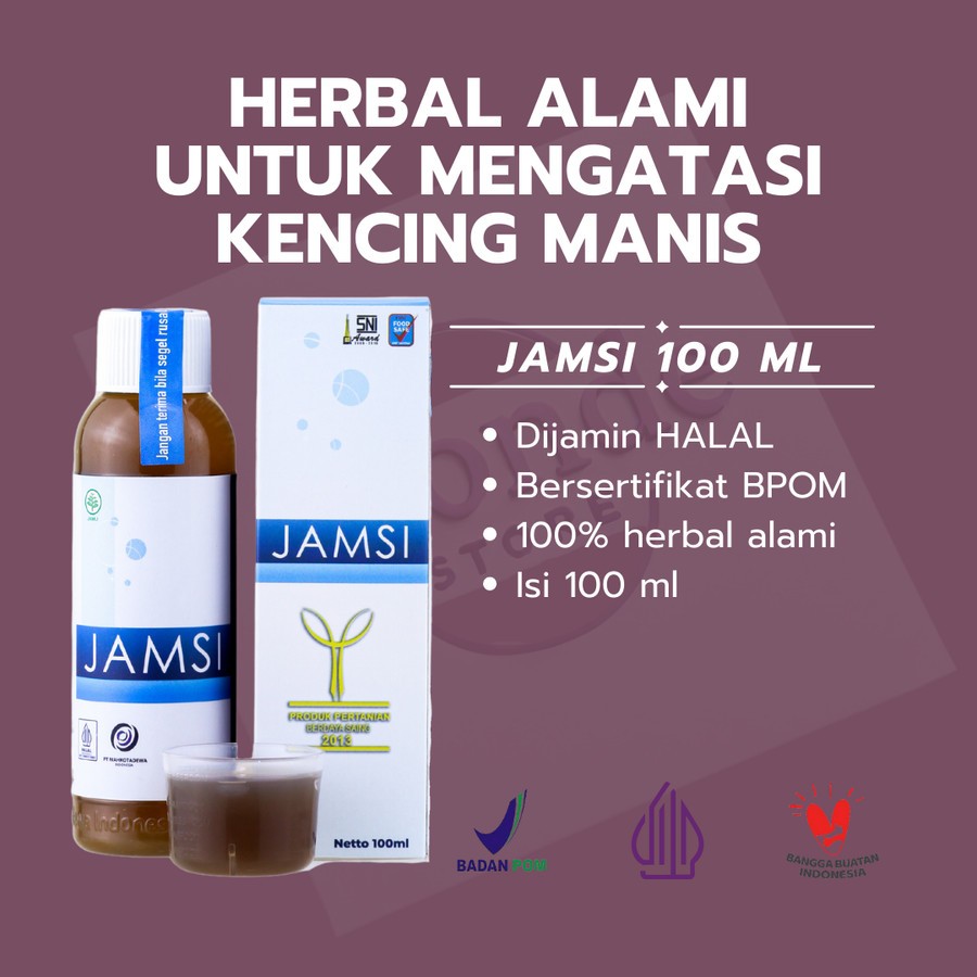

JAMSI JAMU DIABETES OBAT KENCING MANIS HERBAL TURUN GULA DARAH 100 ML,