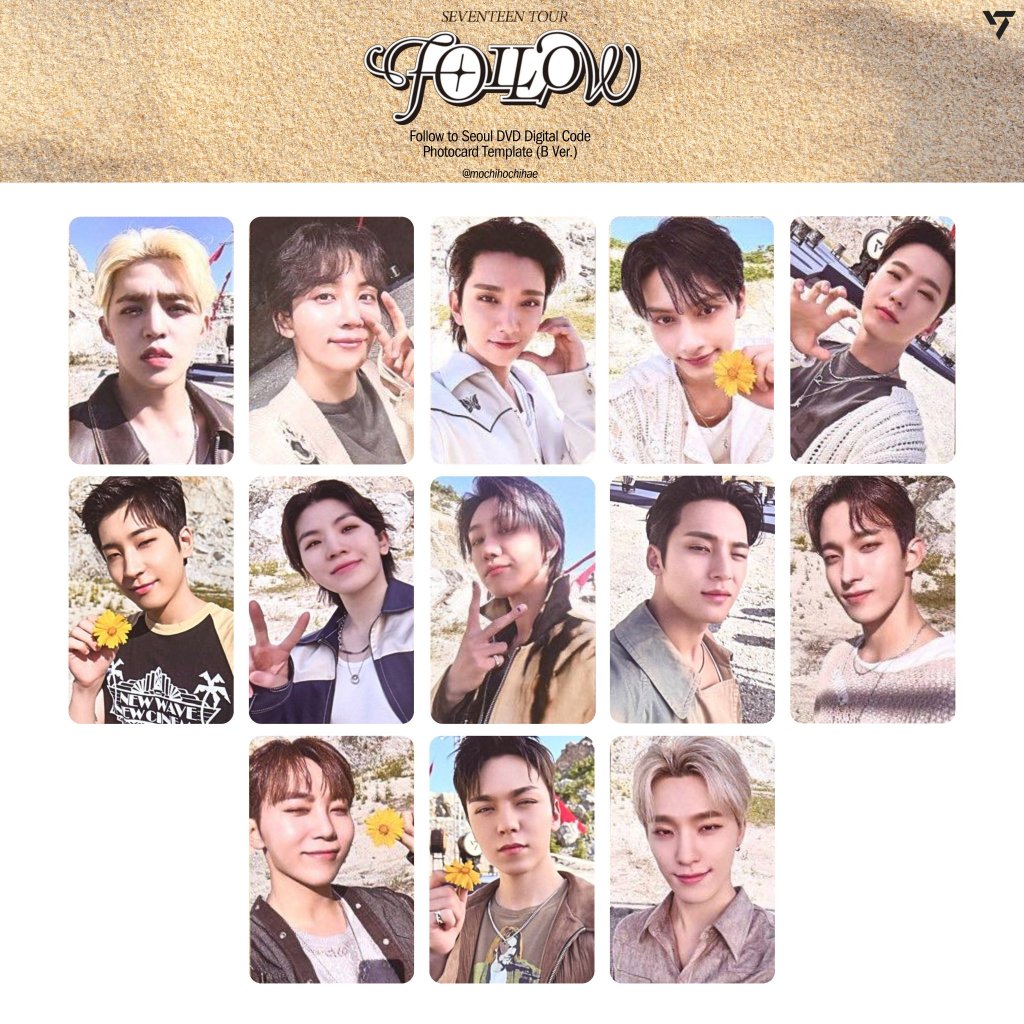 DIGITAL CODE DIGICODE SEVENTEEN: FOLLOW TOUR (Scoups Jeonghan Joshua Jun Woozi Wonwoo Hoshi The8 Min